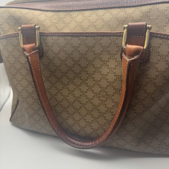 SOLD!!! Vintage Celine Macadam Top Handle Bag - Picture 4 of 16